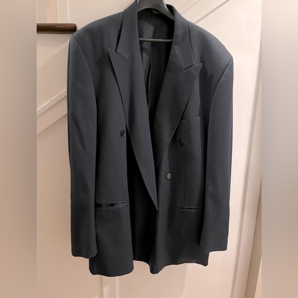 Franco Tossi 100% Wool Made in Canada Men’s Blue Suit Jacket